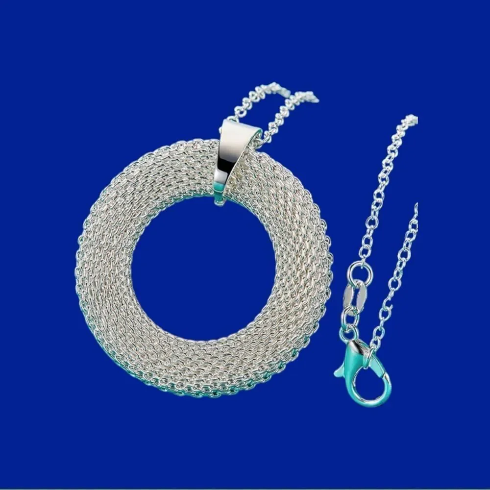 925SS ROUND CIRCLE WEAVE PENDANT‎